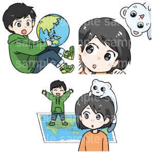 廣済堂あかつき まんがワーク 日本地理・世界地理